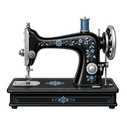 Vintage sewing machine — Samson Tailoring emblem